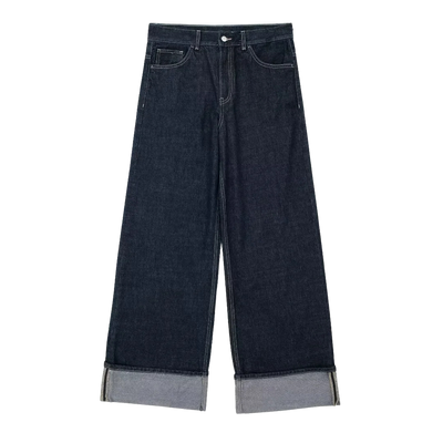 Hermine | Džínové kalhoty s vysokým pasem a širokými nohavicemi