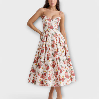 Mélie – Lehké letní šaty s detailem korzetu