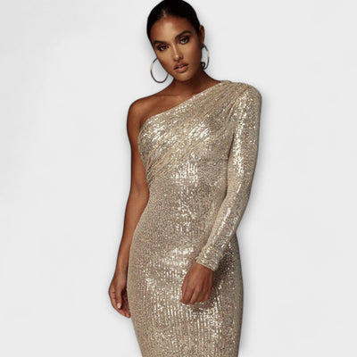 Margely - Večerní šaty s překládaným živůtkem