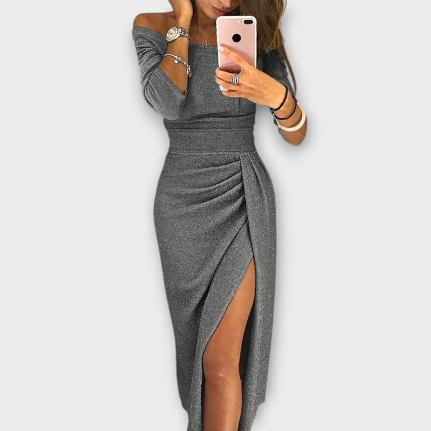 Lena - Elegantní šaty s odhalenými rameny