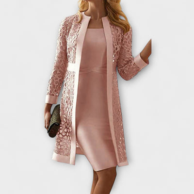 Runa - Elegantní dvoudílné krajkové šaty