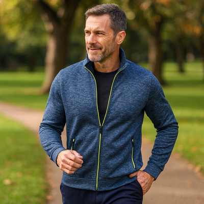 Walerian – Klasická pletená bunda na zip