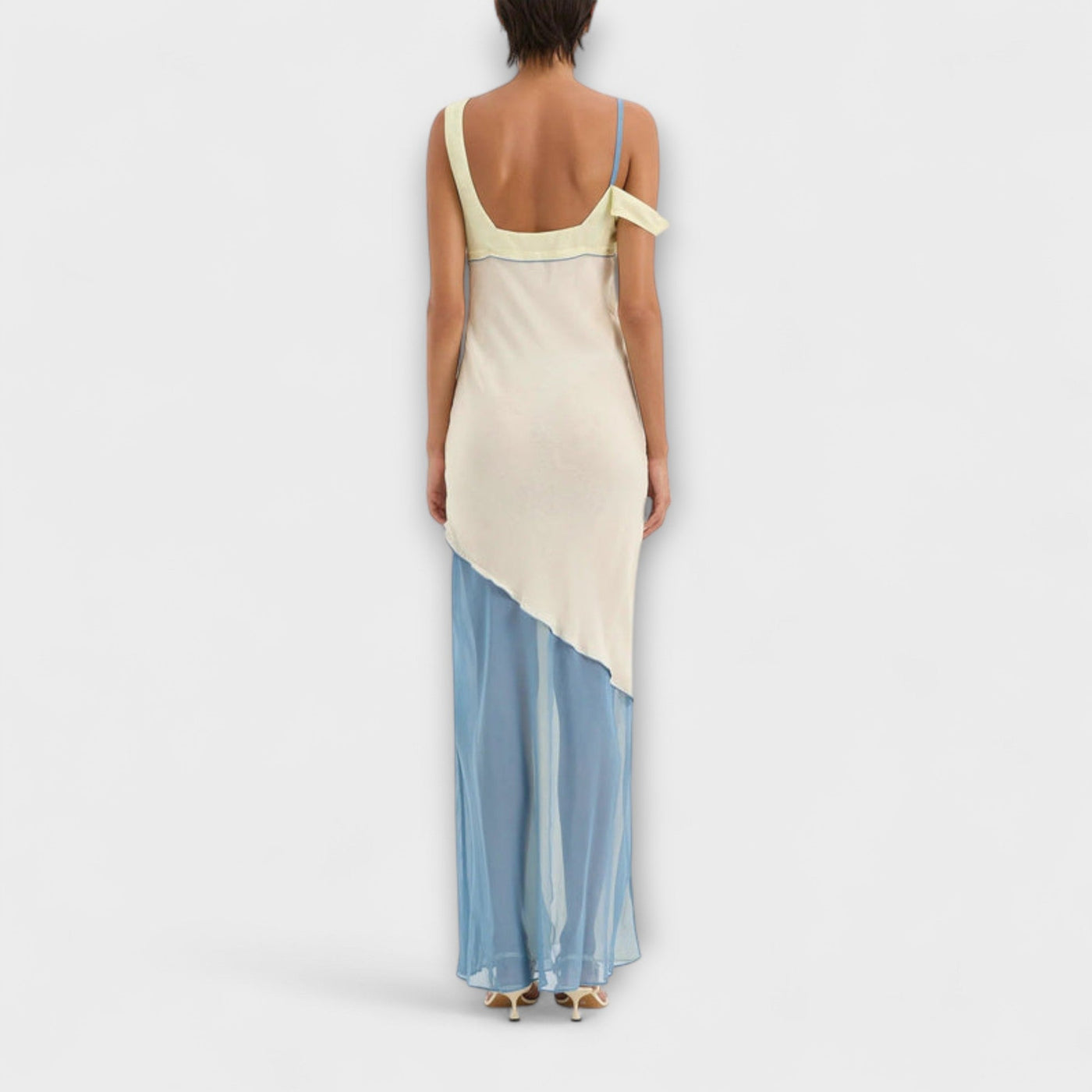 Alora - Midi šaty Thames s detaily vkládání