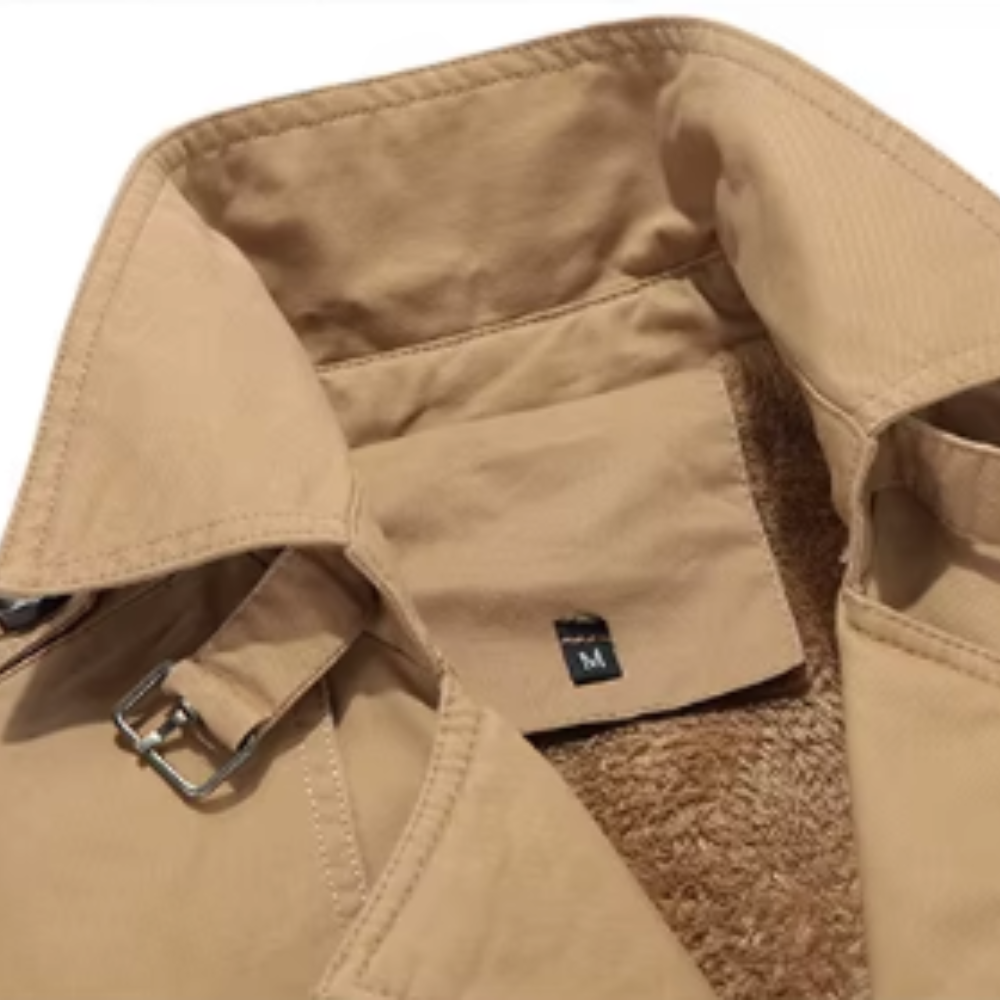 Elegantní Padded Trenčkot