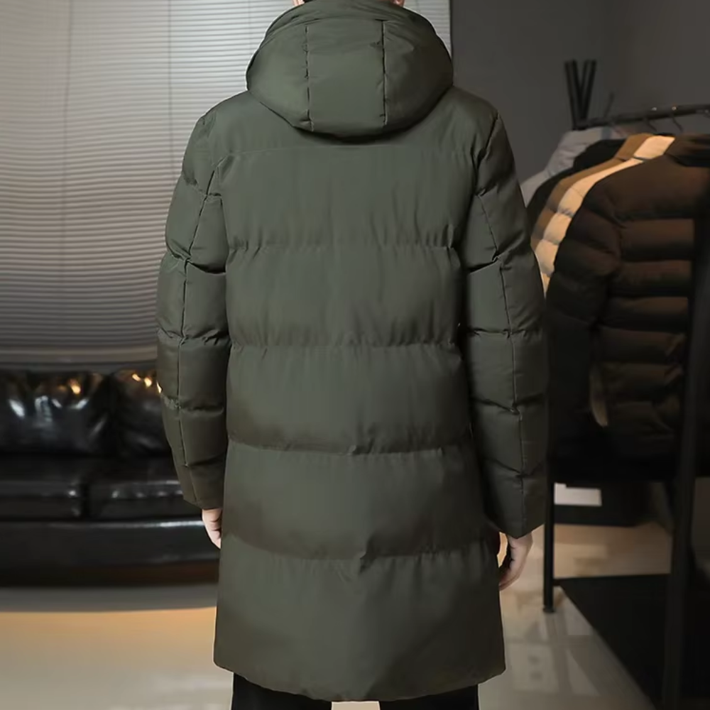 Elegantní dlouhá zimní bunda