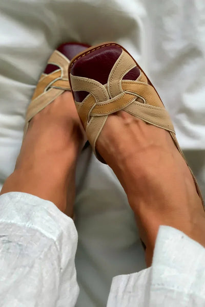 Amara | Tříbarevné slip-on baleríny