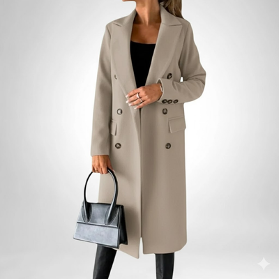 Barbora | DLOUHÝ KABÁT S DVOJITÝM KNOFLÍKEM