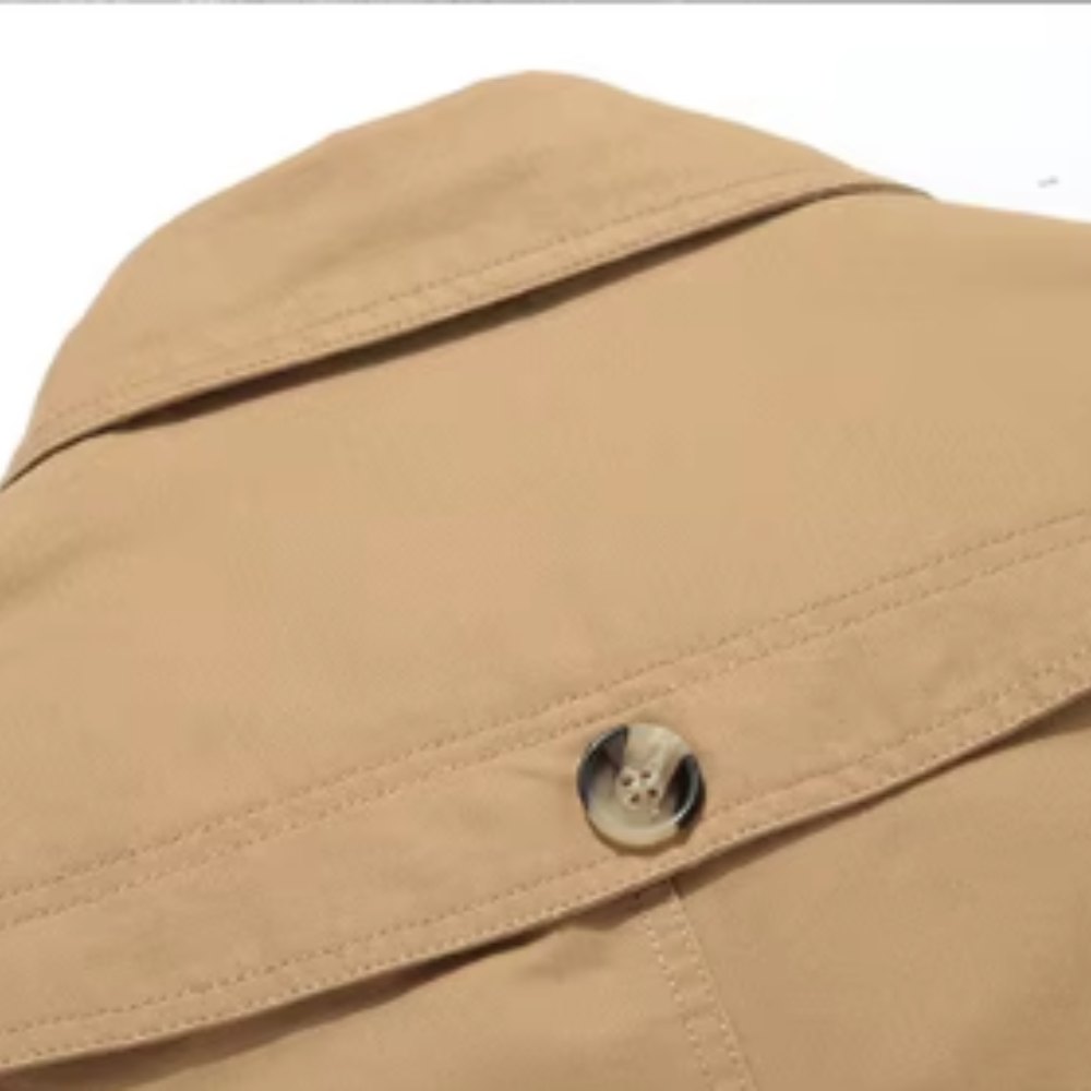 Elegantní Padded Trenčkot