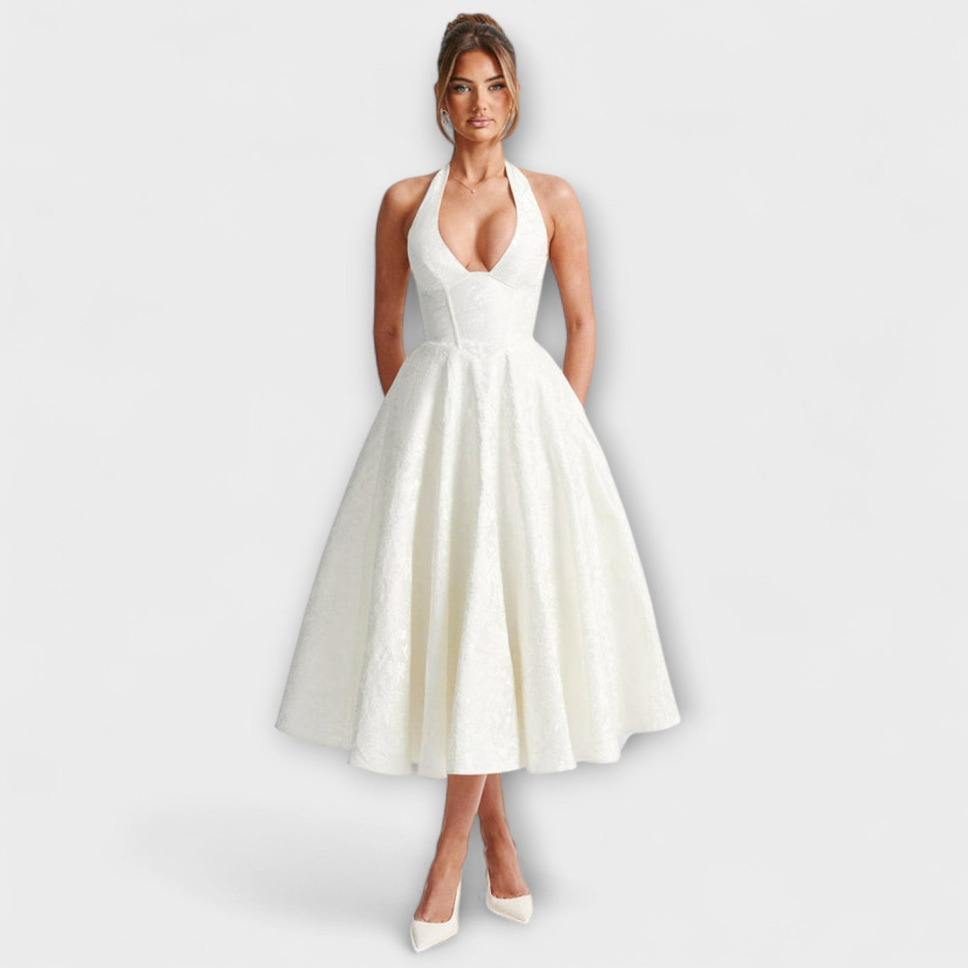 Catalina - Romantické Midi Šaty