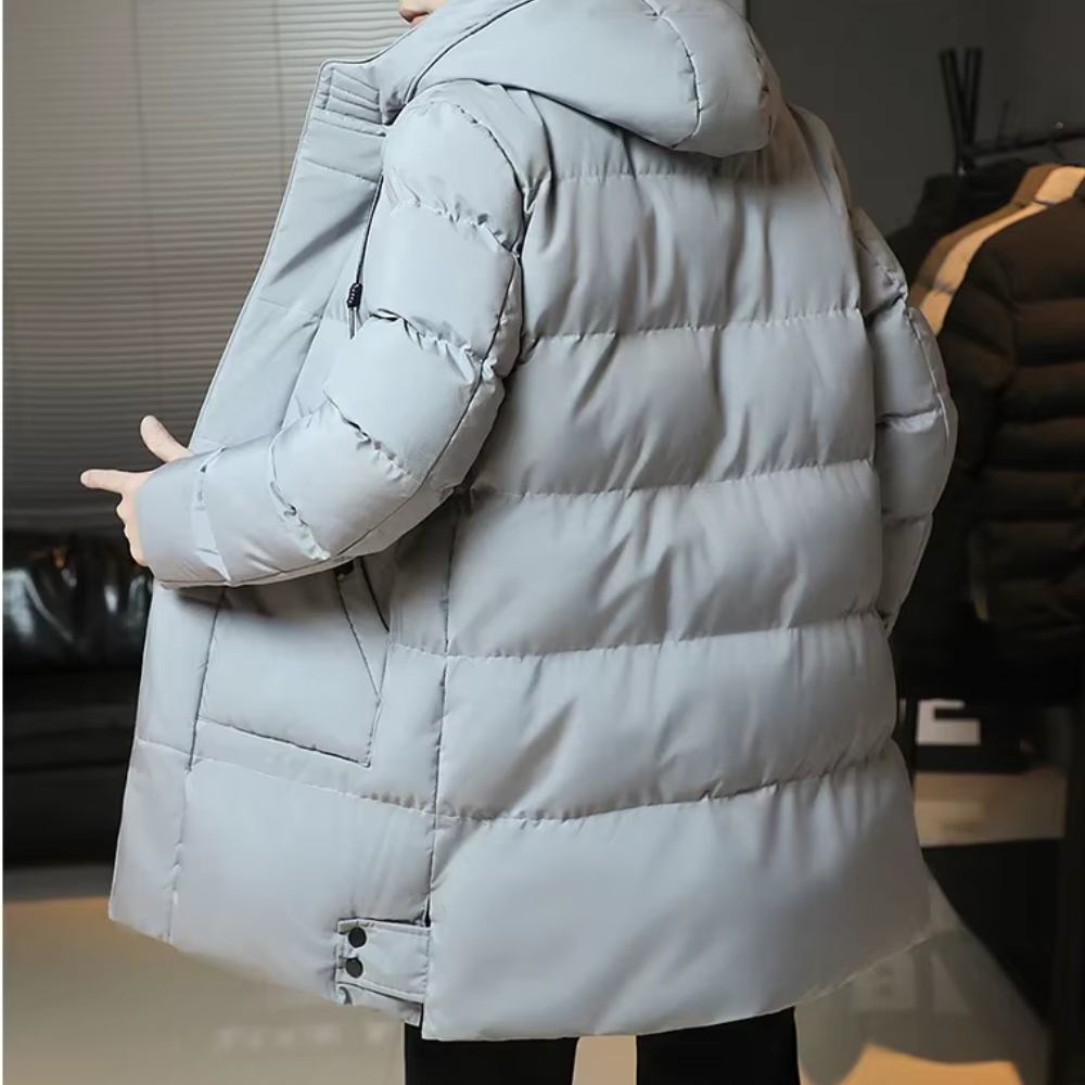 Elegantní dlouhá zimní bunda