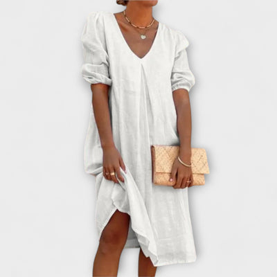 Fanny - Elegantní letní šaty s háčkovanými detaily