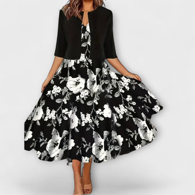 Dámské midi šaty s blazerem