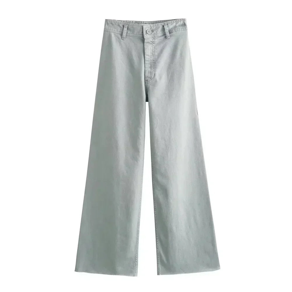 Henriette | Jean široké pastelové vysoké pasu