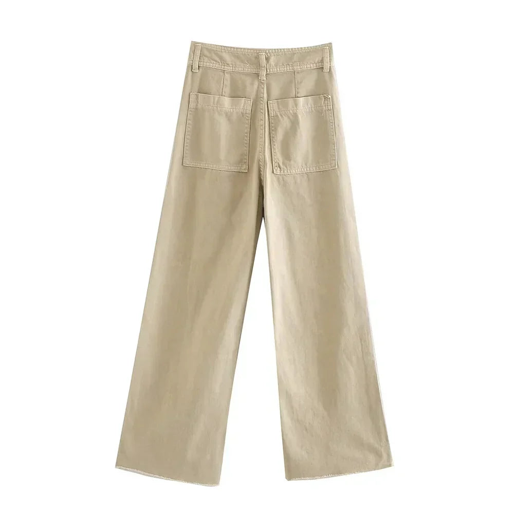 Henriette | Jean široké pastelové vysoké pasu