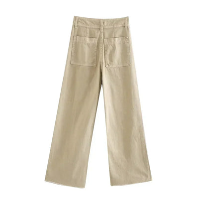 Henriette | Jean široké pastelové vysoké pasu