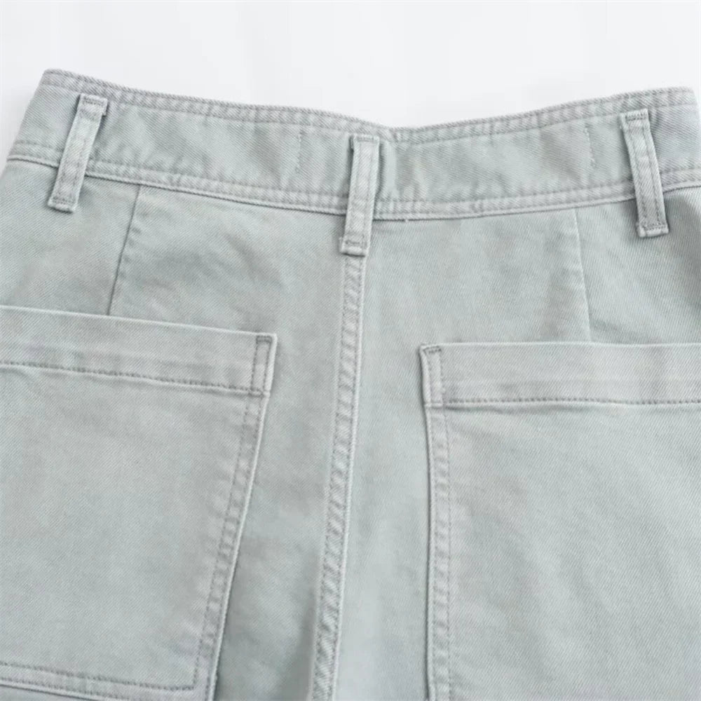 Henriette | Jean široké pastelové vysoké pasu