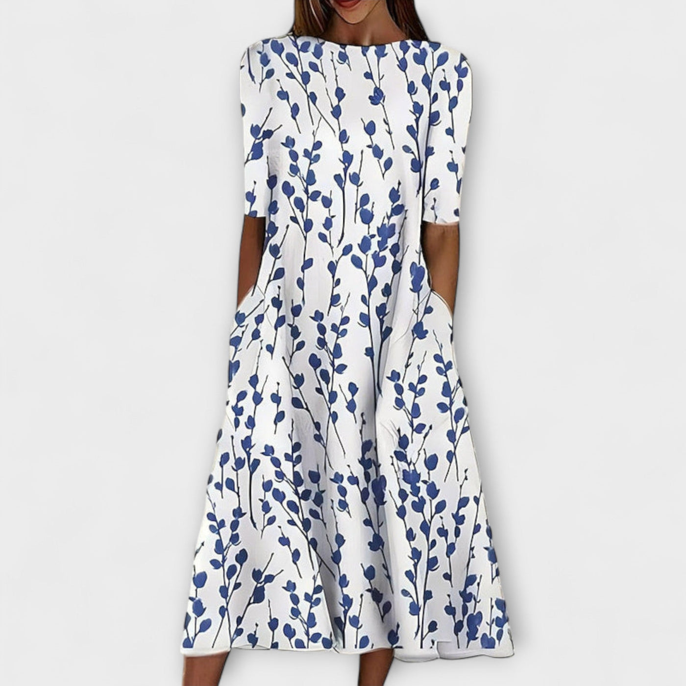 Adelina - Květinové šaty pobřeží