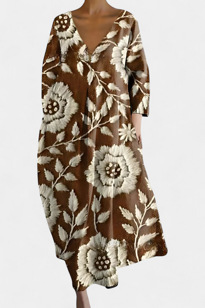 Isalinde | Pohodlné šaty s výstřihem do V