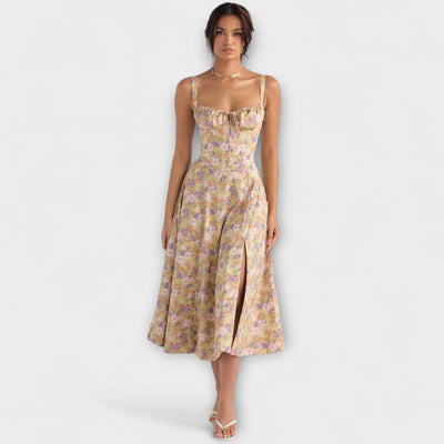 Zipporas - Přizpůsoben dress s moderním jarním květinovým potiskem