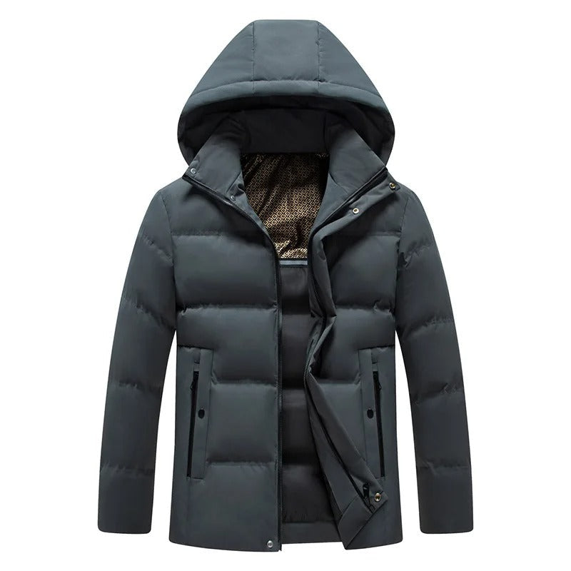 Elegantní Fleece Bunda s Kapucí