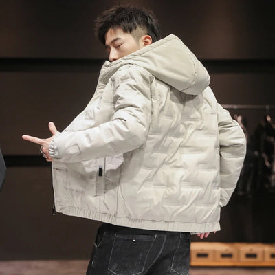 Elegantní Pánská Puffer Bunda