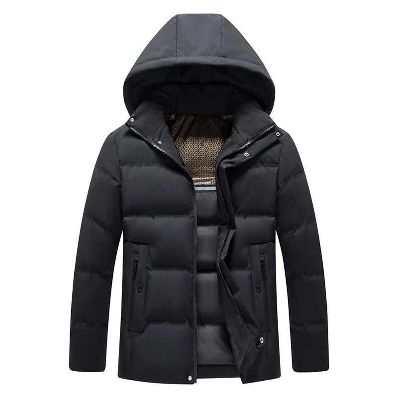 Elegantní Fleece Bunda s Kapucí