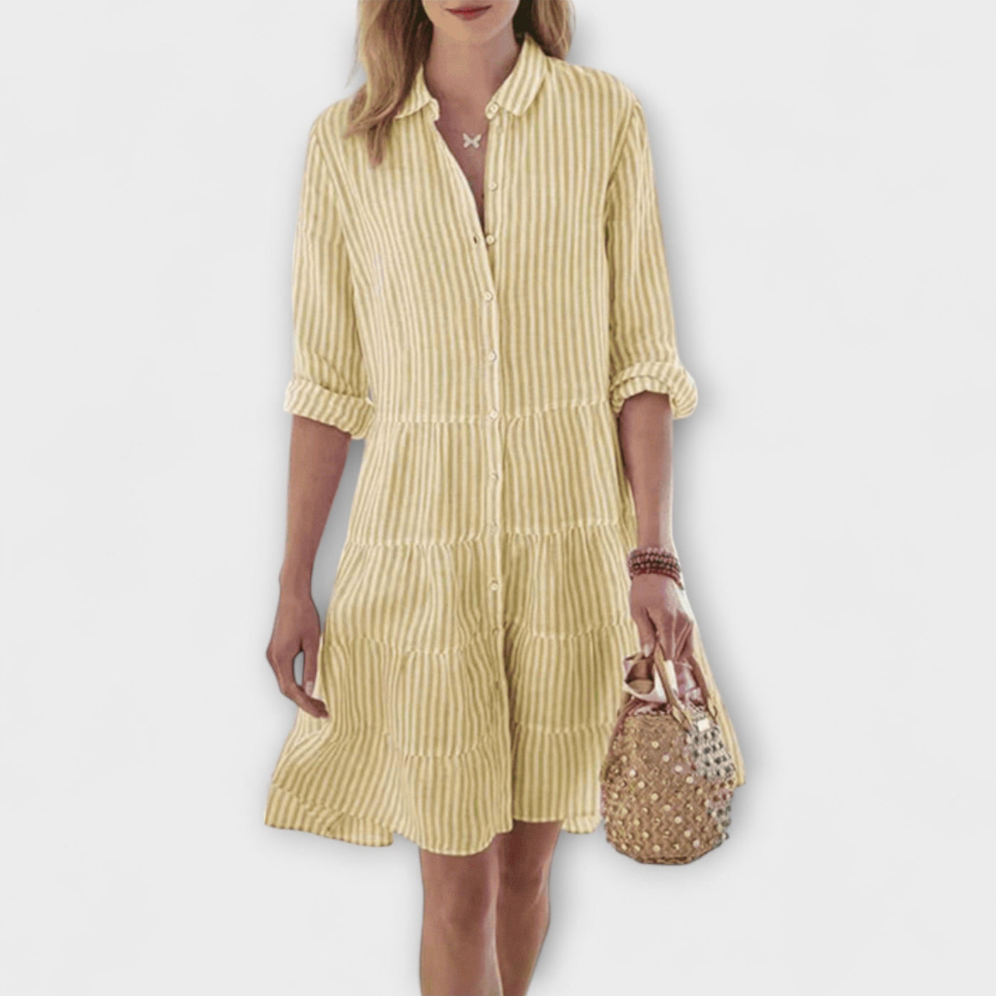 Lolita - Vzdušné pruhované šaty