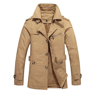 Elegantní Padded Trenčkot