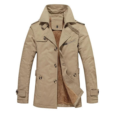 Elegantní Padded Trenčkot