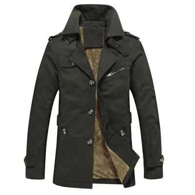 Elegantní Padded Trenčkot